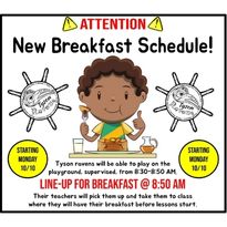  Breakfast Schedule